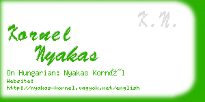 kornel nyakas business card